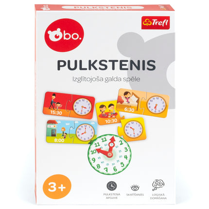 Bo. Lernbrettspiel "Uhr" (auf Lettisch)