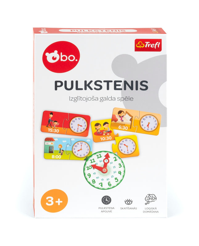 Bo. Lernbrettspiel "Uhr" (auf Lettisch)