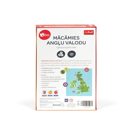 Bo. naučná desková hra "Angličtina je zábava" (v lotyštině)