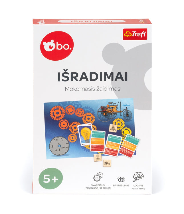 Bo. Lernbrettspiel "Erfindungen" (Auf Litauisch)