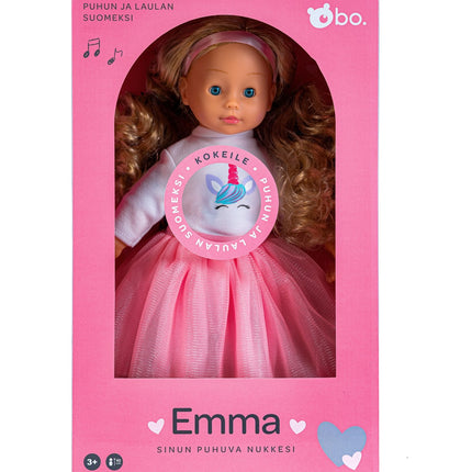 Bo. Interactive Doll "Emma" (Speaks Finnish Language), 40 Cm