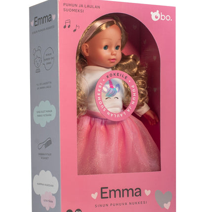 Bo. Interactive Doll "Emma" (Speaks Finnish Language), 40 Cm