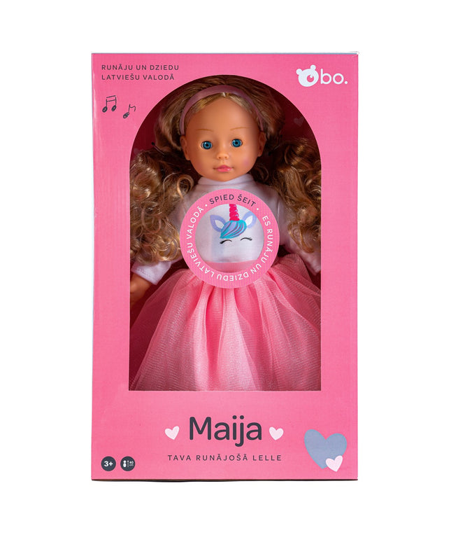 Bo. Interaktive Puppe „Maija“ (Spricht Lettisch), 40 cm