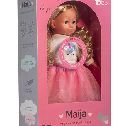 Bo. Interactive Doll "Maija" (Speaks Latvian Language), 40 Cm