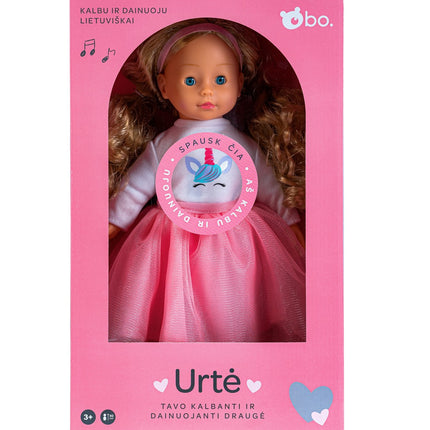 Bo. Interactive Doll "Urte" (Speaks Lithuanian Language), 40 Cm