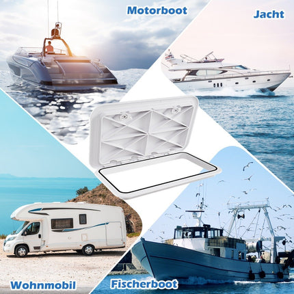 Boat Access Hatch, 180° Opening, Non-Slip, Waterproof