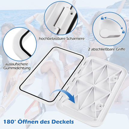 Boat Access Hatch, 180° Opening, Non-Slip, Waterproof