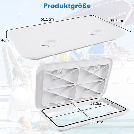 Boat Access Hatch, 180° Opening, Non-Slip, Waterproof