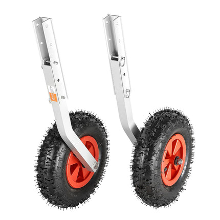 Boat Launching Wheels, Folding Transom, 500 lb, 12 in