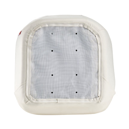 Boat Seat, Captain Bucket, Low-Back, Waterproof PVC, White