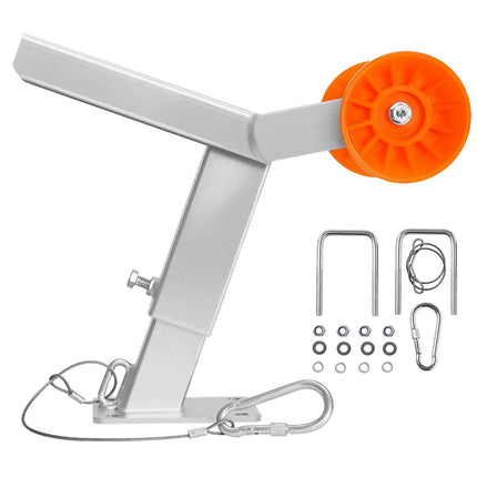 Boat Trailer Winch Stand with Roller, Adjustable 14-22 in