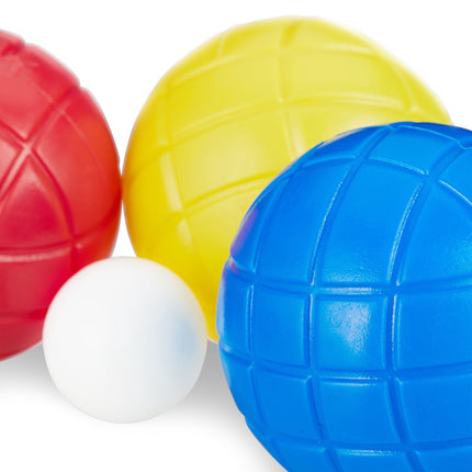 Bocce game with 6 balls