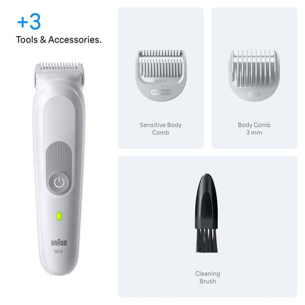 Body Groomer, Gentle Grey, Cordless Use