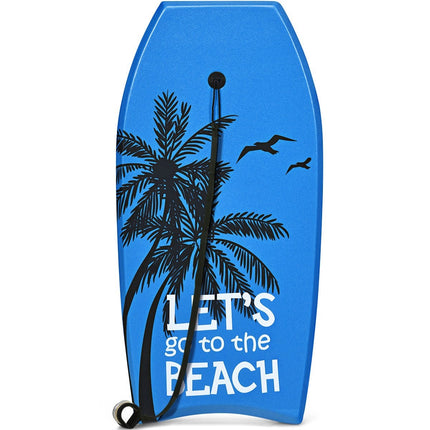 Bodyboard leichtes Strand-Schwimmbrett für Kinder &amp; Erwachsene 106cm Blau