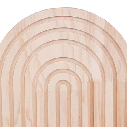 Boho Wall Shelves, Set of 2 – Natural Pine, 35x18x13 cm