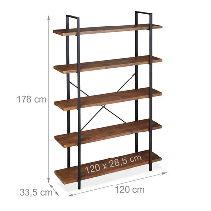 Bookcase with 5 shelves