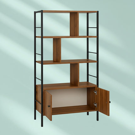 Bücherregal mit Stauraum – 3 Regalböden, Unterschrank