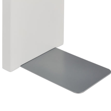 Buchstützen 2er Set, Weiß Bambus, Modernes Design
