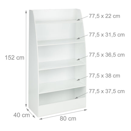 Bibliothèque pour enfants blanche