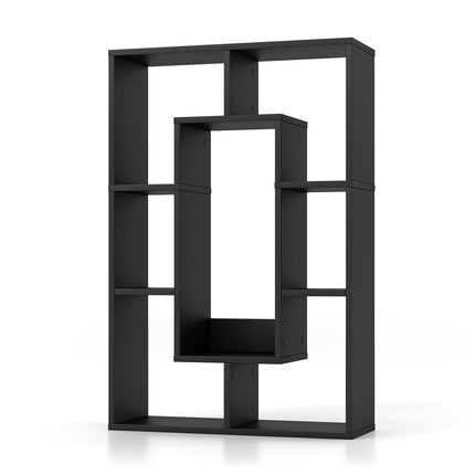 Bookshelf with 7 Shelves, 60x20x90 cm, Black