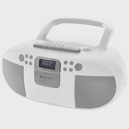 Boombox CD/MP3-Player mit DAB+/UKW-Radio, USB, Kassette