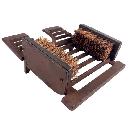 Boot Scraper, Cast Iron Grate With Built-In Boot Jack