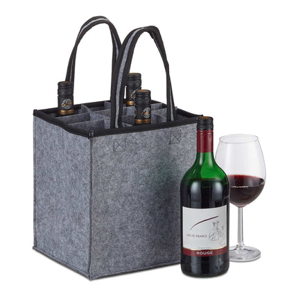 Sac à bouteilles pour 9 bouteilles en feutre