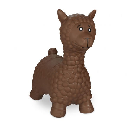 Bouncing animal llama in brown