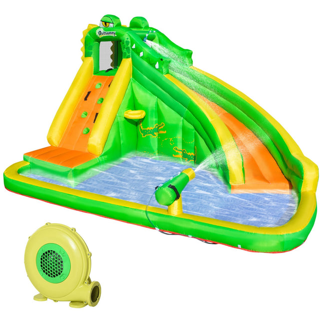 Aufblasbare Wasserrutsche und Planschbecken für Kinder, 380x285x225 cm