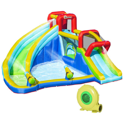 Aufblasbarer Hüpfburg-Wasserpark mit Rutsche für Kinder von 3-8 Jahren