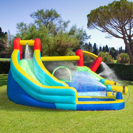 Aufblasbarer Hüpfburg-Wasserpark mit Rutsche für Kinder von 3-8 Jahren