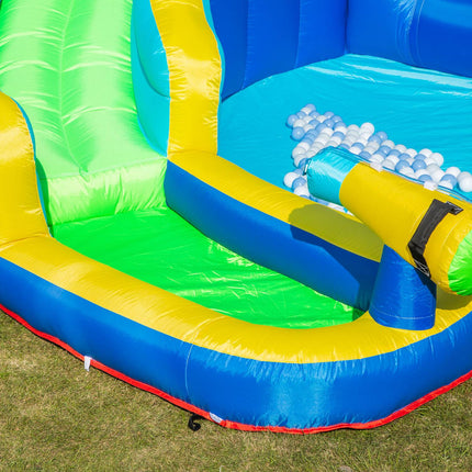 Aufblasbarer Hüpfburg-Wasserpark mit Rutsche für Kinder von 3-8 Jahren