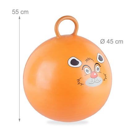 Hüpfball für Kinder mit Tiermotiven