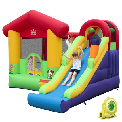 Hüpfburg Aufblasbare Spielburg für Kinder mit Rutsche 325 x 290 x 205 cm