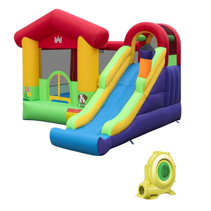 Hüpfburg Aufblasbare Spielburg für Kinder mit Rutsche 325 x 290 x 205 cm