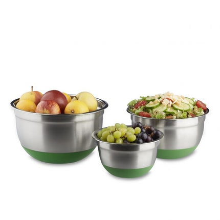 Bowl set 3 parts with non-slip base