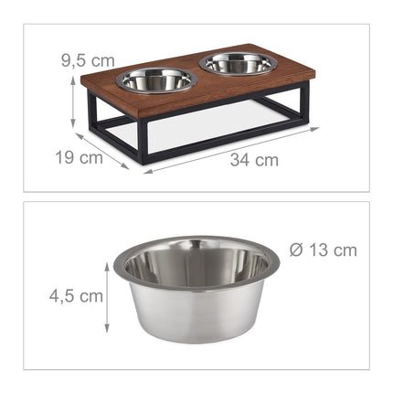 Bowl stand with holder