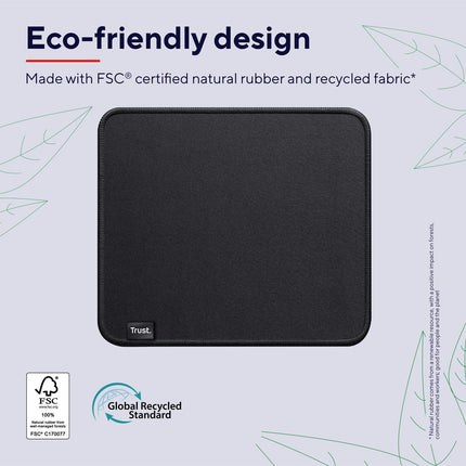 Boye podložka pod myš ze 100% recyklovaného materiálu Eco černá