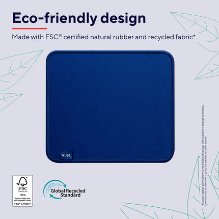 Boye Mousepad aus 100% Recyclingmaterial Eco Blue