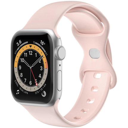 Armband für Apple Watch 42/44/45mm Silikon Rosa