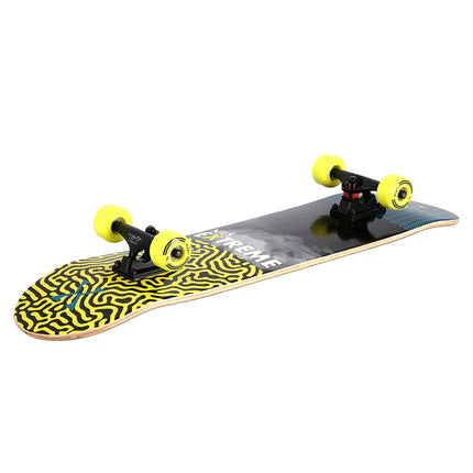 Brain Skateboard, 31"" Ahorn Deck, Double Kick