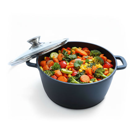 Braising Pot with Glass Lid – Non-Stick Cast Aluminium
