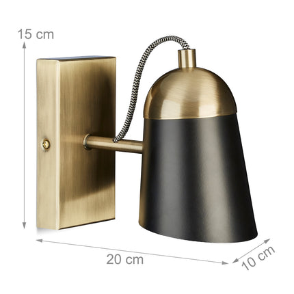 Brass wall lamp