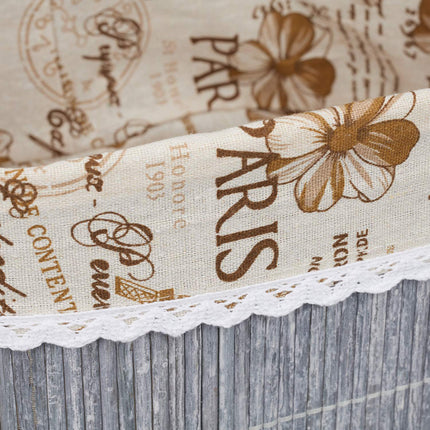 Bread basket Paris in grey