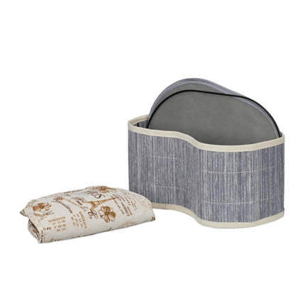 Bread basket Paris in grey