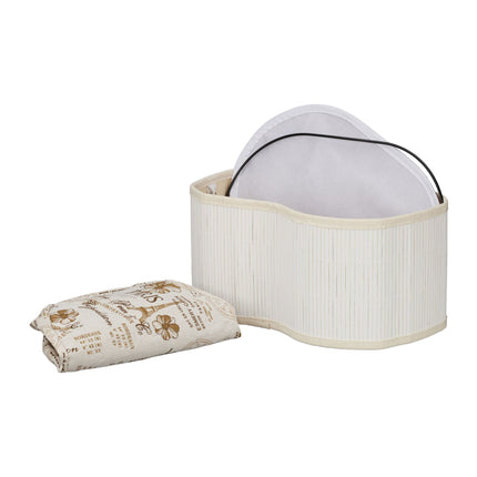 Bread basket Paris in white