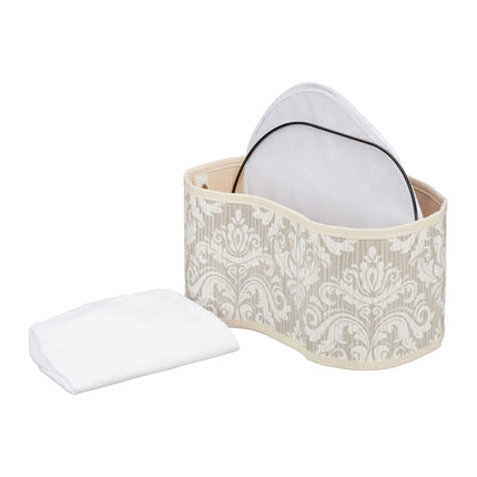 Bread basket in bamboo, floral