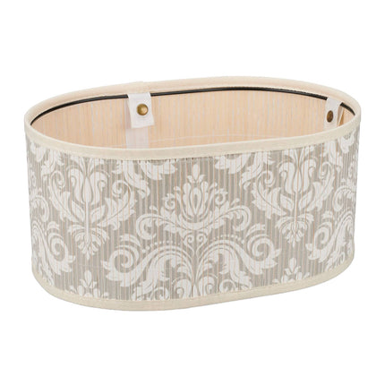 Bread basket in bamboo, floral