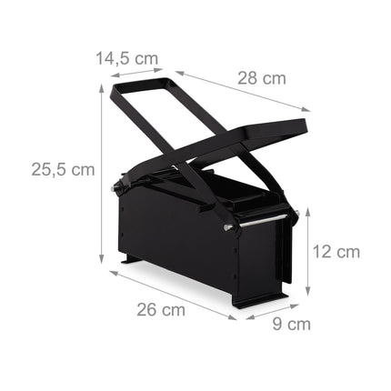 Briquette press for paper