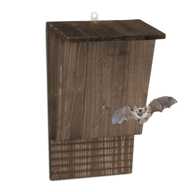 Fledermauskasten aus braunem Kiefernholz
